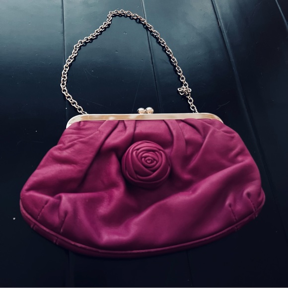 Donna Karan Handbags - Donna Karan / DKNY Rosette Leather Clutch Purse